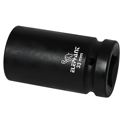 Elephant Metal 1 Inch Square Drive STD Impact Socket | 6-Point | 90 mm Length | 33 mm Size - Image 4