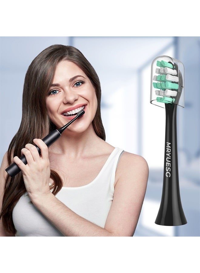 MRYUESG Replacement Heads Compatible with Philips Sonicare 10 Pack, 5 White + 5 Black, MRYUESG Electric Tooth-Brush Head for Phillips, Brush Heads for Hx6250 Hx9023/65