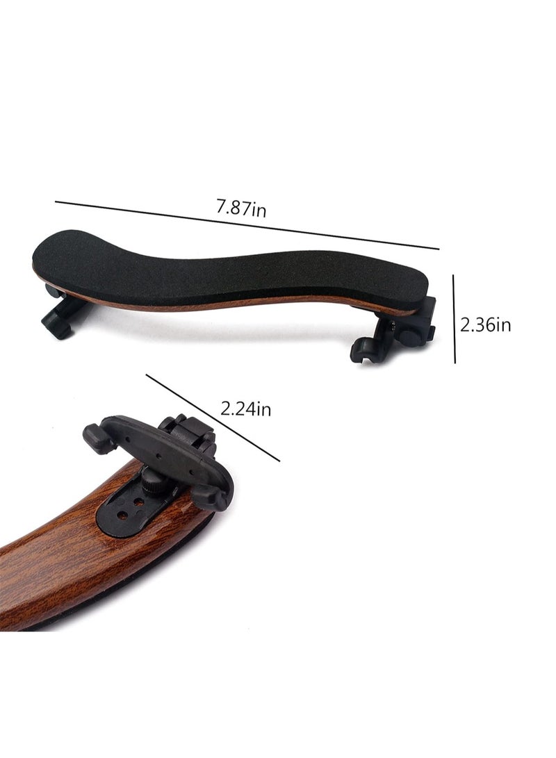 سيوسي مسند كتف الكمان مع أقدام بلاستيكية قابلة للطي لمقاس 4/4-3/4 ملحقات الكمان حبيبات خشبية مثالية للمبتدئين والمحترفين وقضيب دعم قابل للتعديل ومقبض - Image 2