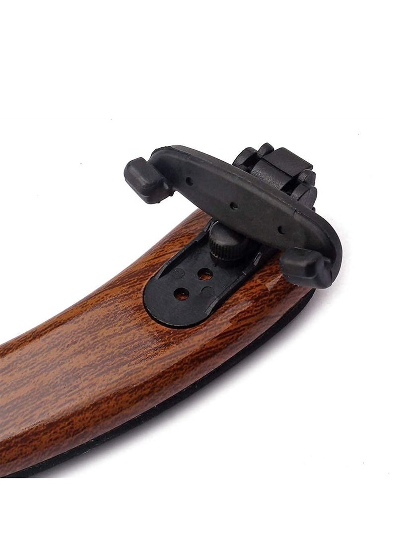 سيوسي مسند كتف الكمان مع أقدام بلاستيكية قابلة للطي لمقاس 4/4-3/4 ملحقات الكمان حبيبات خشبية مثالية للمبتدئين والمحترفين وقضيب دعم قابل للتعديل ومقبض - Image 4