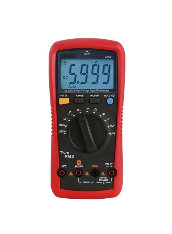 UNI-T UT892 Digital Multimeter 2000V AC DC Voltmeter Capacitor Tester Frequency Meter - Image 1