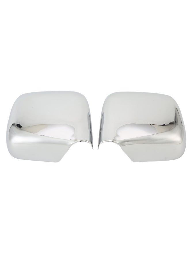 أغطية مرايا الأبواب الجانبية اليسرى واليمنى من الكروم للمرايا الخلفية مقاومة للماء وحرارة لسيارة CRV 1995-1999 - Image 1
