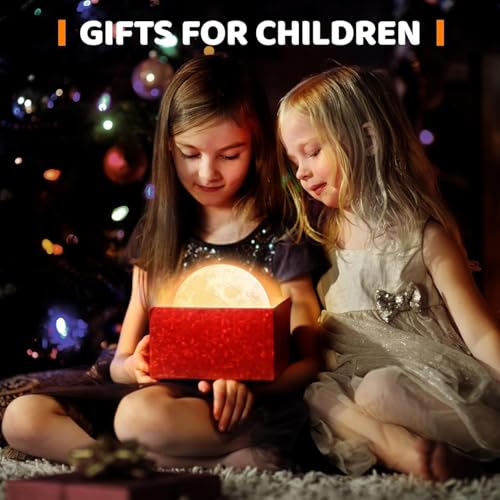 Desidiya 3D Moon Table Lamp – 15CM Rechargeable Lamp with 7 Color Changing Modes – Elegant Indoor Lighting for Bedroom & Kids’ Room – Ideal Gift for Women, Kids & Valentine’s Day - Image 5