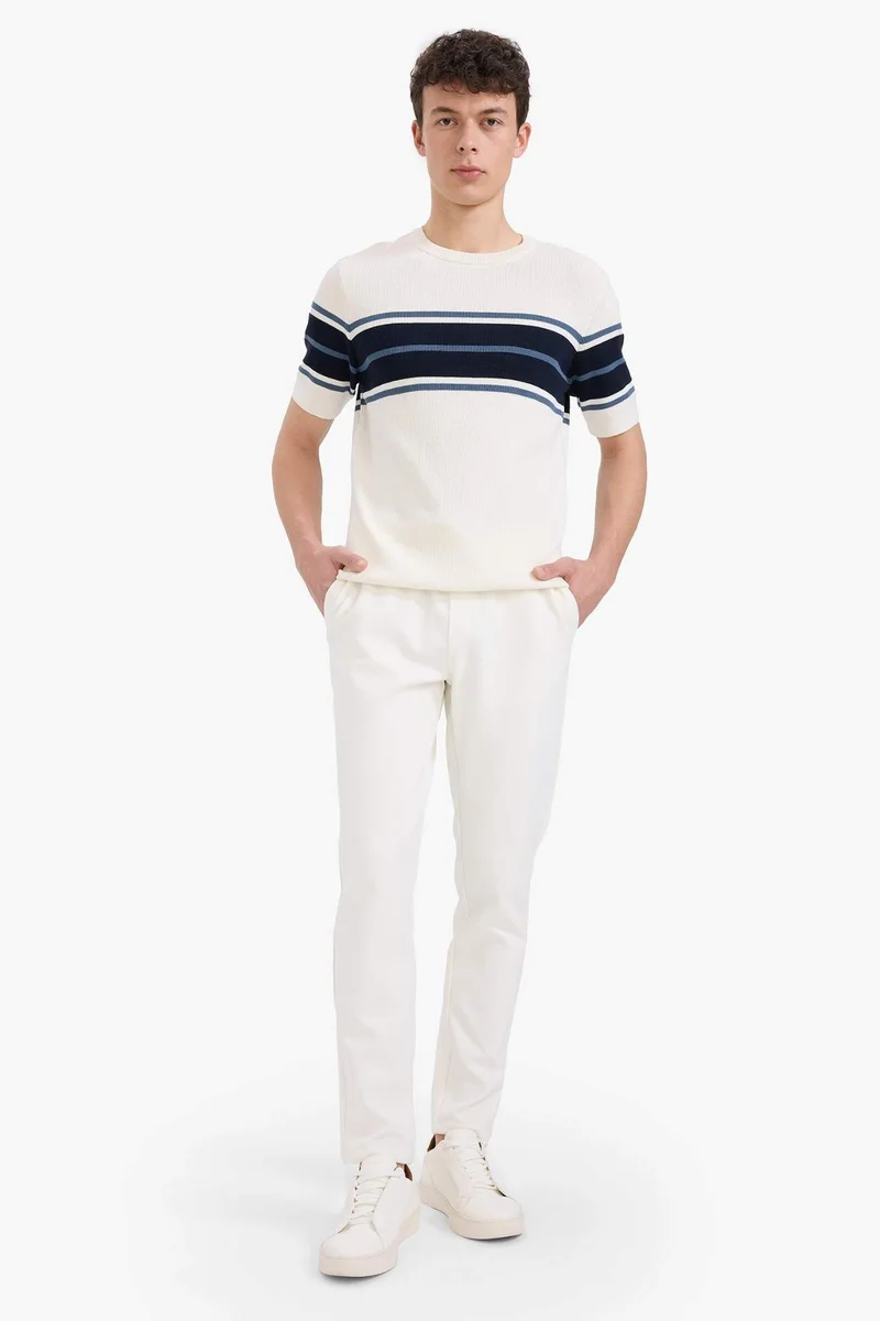 ديفاكتو Cotton Standard Fit Short Sleeve Knitwear Polo T-Shirt