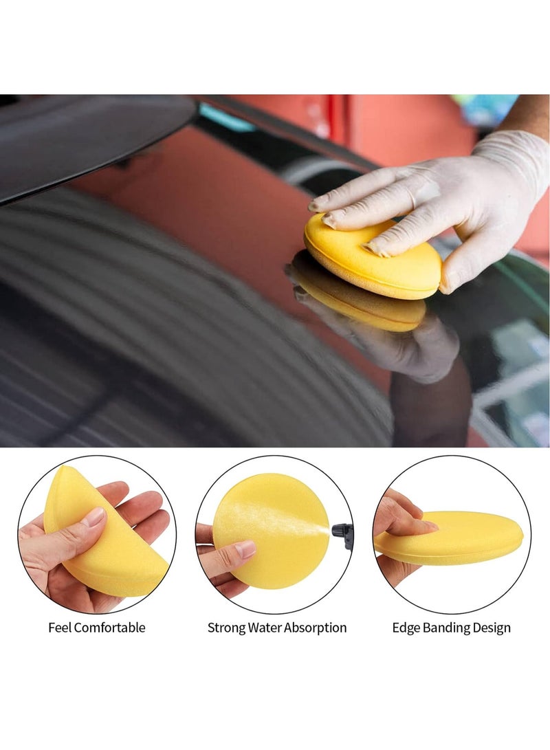 24 قطعة قسط ستوكات رغوة سيارة الشمع وسادة تلميع - Image 5