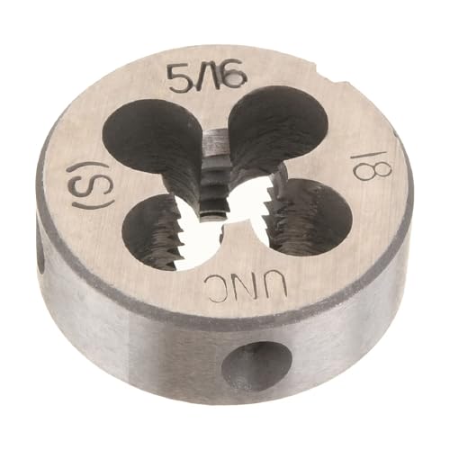 Utoolmart 5/16-18 UNC Round Die, Machine Thread Right Hand Threading Die, Alloy Tool Steel - Image 1