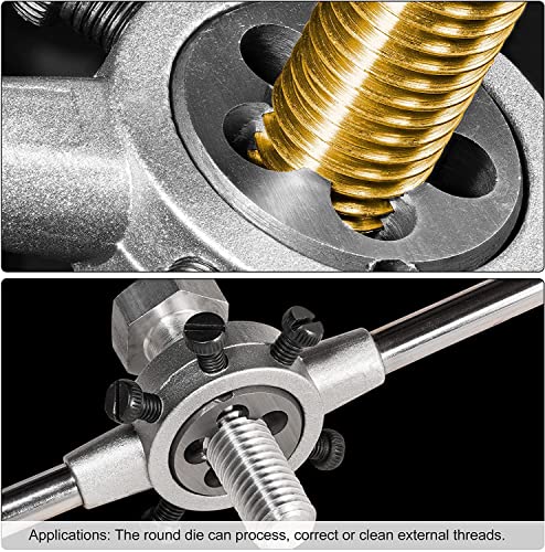 Utoolmart 5/16-18 UNC Round Die, Machine Thread Right Hand Threading Die, Alloy Tool Steel - Image 5