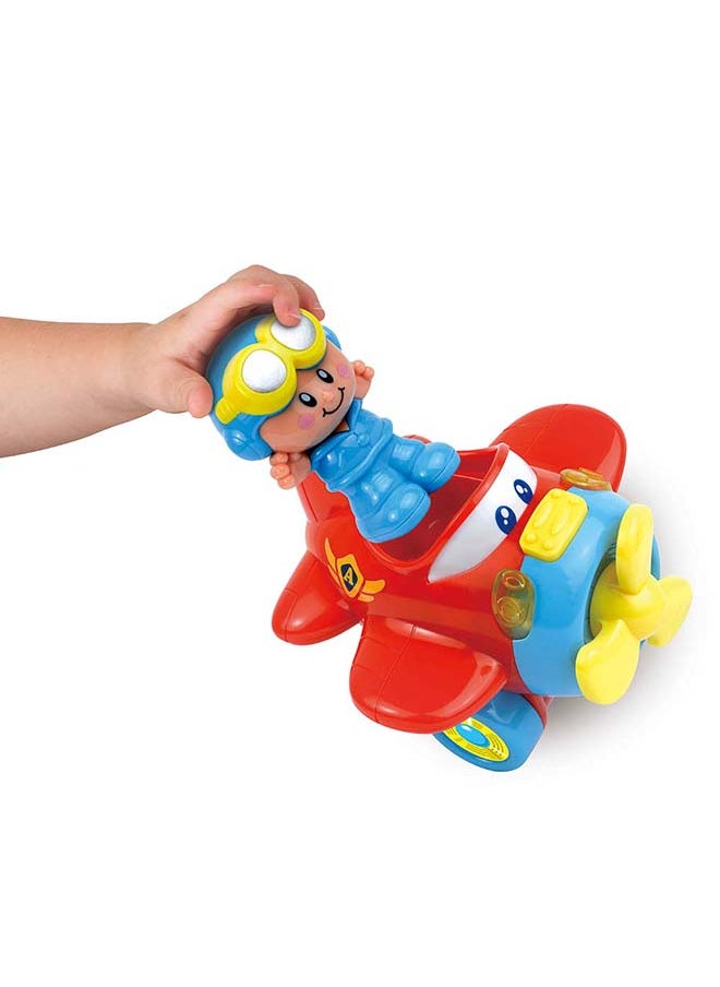 Happy Kids Little Learners Shake And Move Plane - Interactive Light And Sound Toy  - Image 3