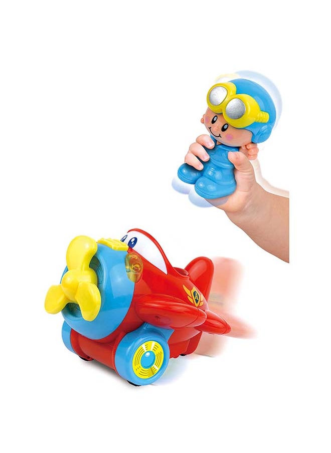 Happy Kids Little Learners Shake And Move Plane - Interactive Light And Sound Toy  - Image 2