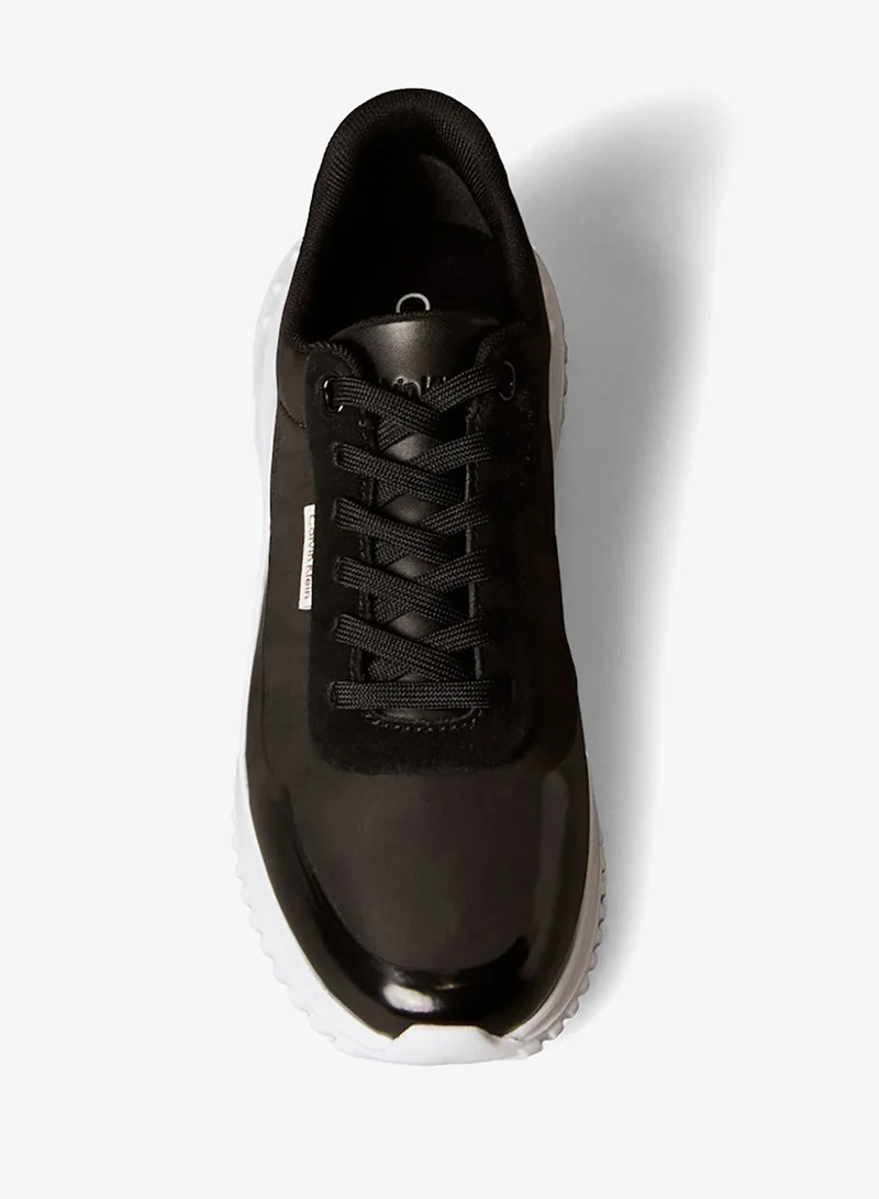 Calvin Klein Jeans Mirrored Silver Tab Ultralight Trainers