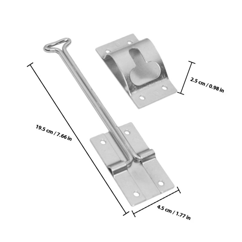 Trailer Door Latch, Durable Metal Design for RV and Cargo Trailers, Easy Installation - Image 2