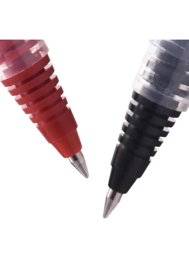 Snowhite T15 Direct Liquid Rollerball Pen, Bullet Tip, Quick-Drying Gel Pen, For Office And Student Use, 0.5Mm, Red, 10 Pens/Box - Image 3