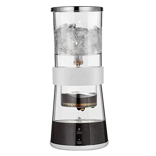 BLARYETI Ice Drip Coffee Maker 14oz Cold Brew Coffee Smooth Dripper Slow Cold Drip Iced Coffee Concentrate Brewer with Adjustable Water Flow, Stainless Steel Filter - Image 1
