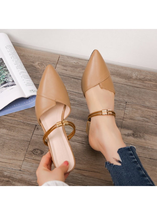 Rup Art Women’s Slip-On Pump Shoes – Fashion Block Heel Office Dress Shoes – Comfortable Daily Wear High Heels  - Image 4