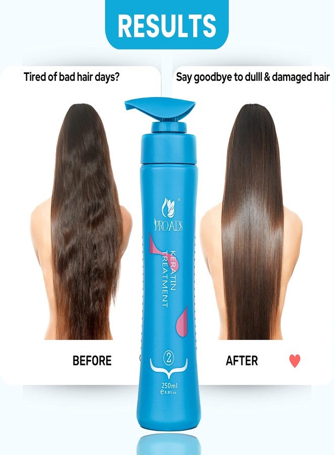 PRO ADS PROADS Keratin Treatment 3X Shine Booster Technology Repairs Damaged Hair | Straight | Shiny Hair | Nourishes Dry Hair & Controls Frizz | For Men & Women (250 ml) - Image 5