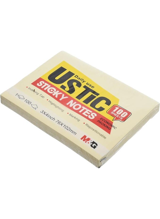 M&G U-Stick Sticky Notes, Spacious Notes, 76x102mm, 100 Sheets, Strong Adhesive - Image 3