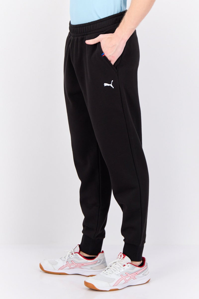 PUMA بنطلون رياضي للرجال من بومة x بي إم دبليو للسباقات، أسود، مع حبل سحب للملاءمة الخارجية - Image 2