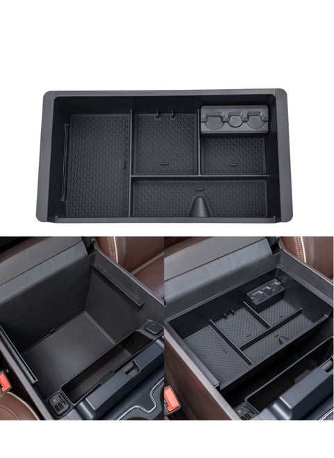Center Console Organizer Tray Accessories-for Chevy Silverado GMC Sierra and Tahoe Suburban Full w Bucket Seats ONLY