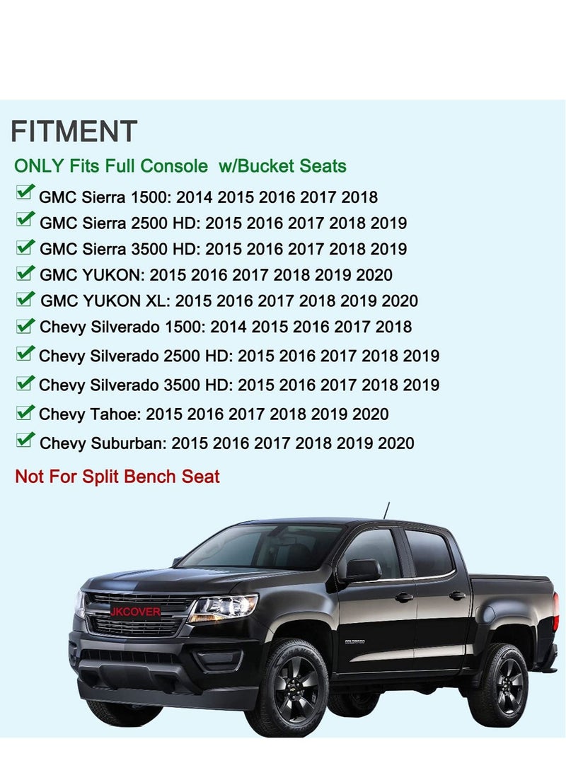 Y&D - Center Console Organizer Tray Accessories-for Chevy Silverado GMC Sierra and Tahoe Suburban Full w Bucket Seats ONLY - Image 1