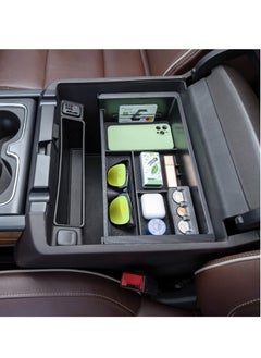 Y&D Center Console Organizer Tray Accessories-for Chevy Silverado GMC Sierra and Tahoe Suburban Full w Bucket Seats ONLY  - Image 3
