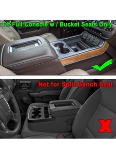 Y&D Center Console Organizer Tray Accessories-for Chevy Silverado GMC Sierra and Tahoe Suburban Full w Bucket Seats ONLY  - Image 4
