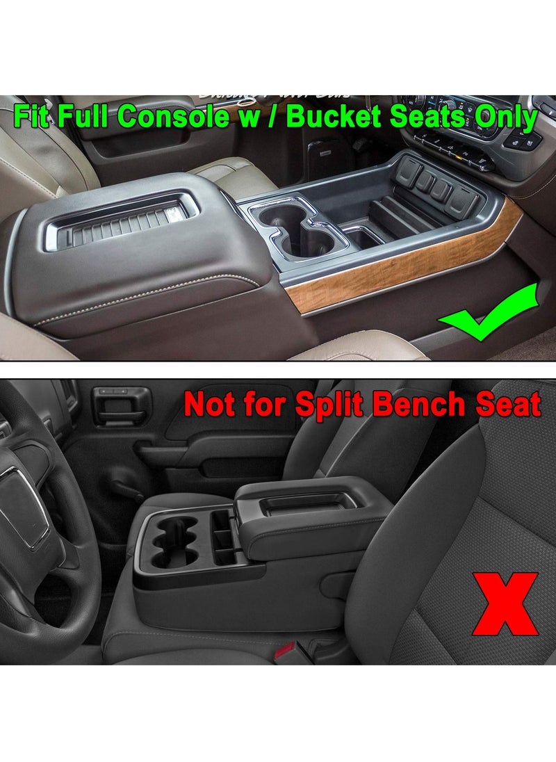 Y&D - Center Console Organizer Tray Accessories-for Chevy Silverado GMC Sierra and Tahoe Suburban Full w Bucket Seats ONLY - Image 1