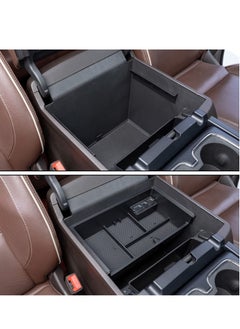 Y&D Center Console Organizer Tray Accessories-for Chevy Silverado GMC Sierra and Tahoe Suburban Full w Bucket Seats ONLY  - Image 2