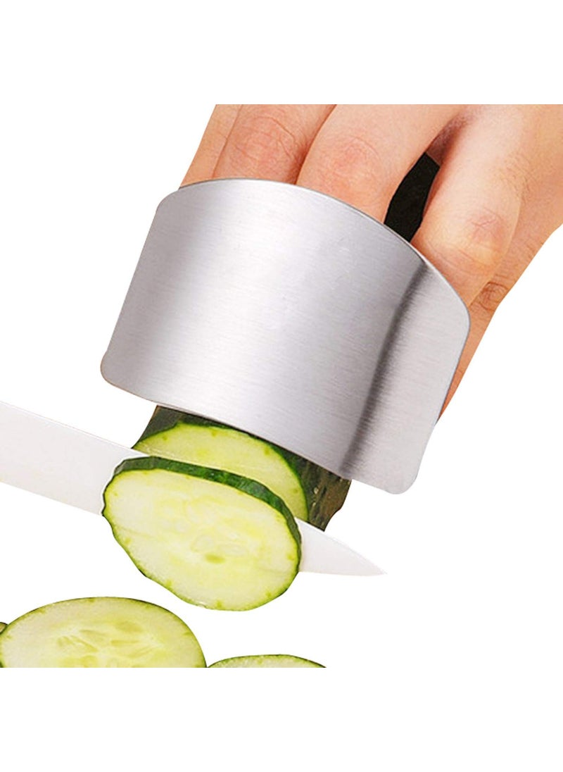 ReNext ReNext 2PACK Stainless Steel Finger Guard for Slicing  Cutting Protector to Avoid Accidents when Chopping and Dicing Useful Kitchen Tool Gadget 