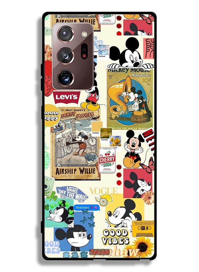 Tolwak Samsung Galaxy Note 20 Ultra 5G Protective Case Cover Chose Happy And Stickers - Image 2