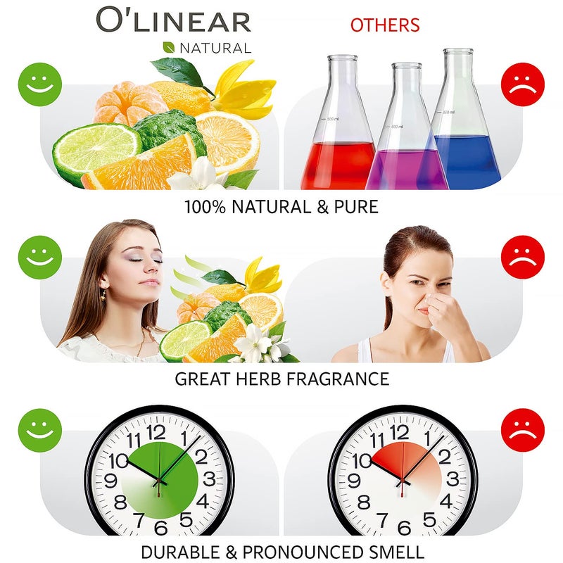 O'linear O’Linear Stress Relief Essential Oil Blends - Calming Essential Oil for Diffuser - Aromatherapy Relaxing Blend Oil - Essential Oils for Air Purifier 3.4 oz (100ml) - Image 3