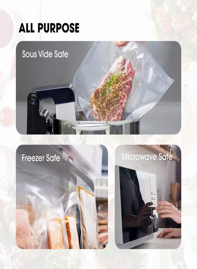 V Vesta Precision Vacuum Sealer Bags (100 Pint 6”x10” and 100 Quart 8”x12”) Keeper - Premium Seal Bags for Food Saver, Ideal for Meal Prep, Sous Vide, and Storage, Precut, Vesta Precision - Image 3