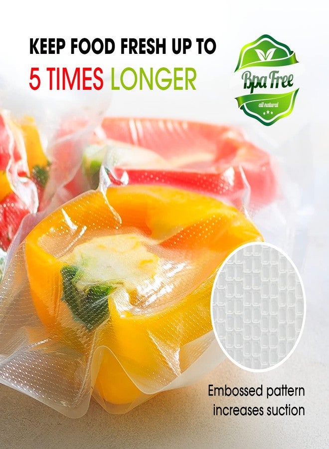V Vesta Precision Vacuum Sealer Bags (100 Pint 6”x10” and 100 Quart 8”x12”) Keeper - Premium Seal Bags for Food Saver, Ideal for Meal Prep, Sous Vide, and Storage, Precut, Vesta Precision - Image 2
