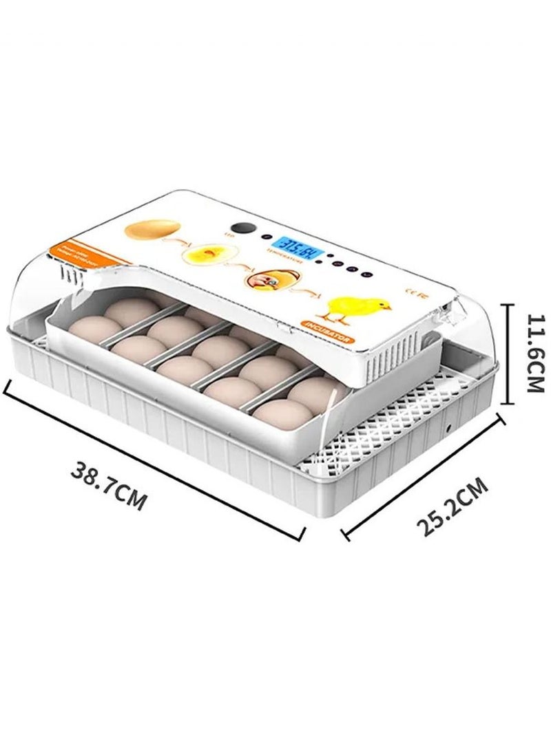 MARGOUN - Chicken Egg Incubator for Hatching 20 Eggs Automatic Water Adding Egg Candler for Hatching Chicken Duck Quail Bird Eggs - Image 1