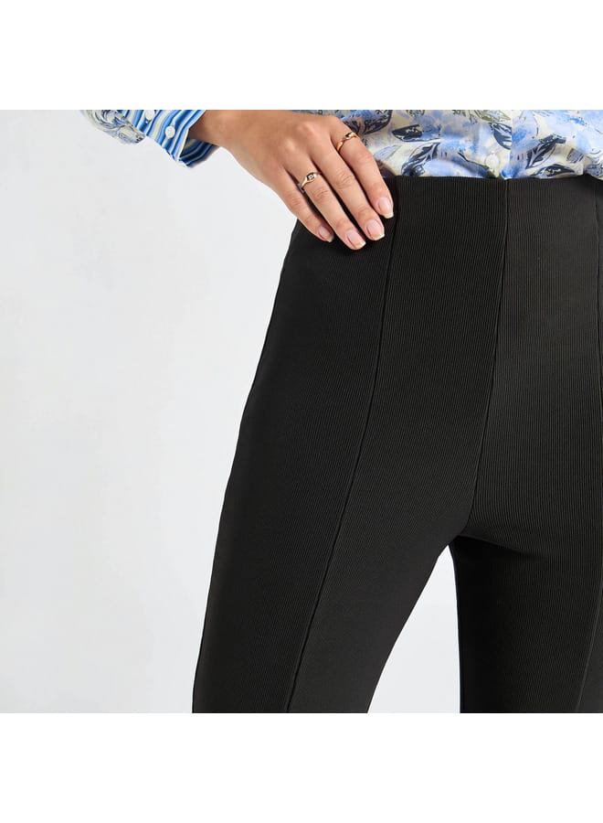 Splash FAV Textured Flared Leg Treggings  - Image 4
