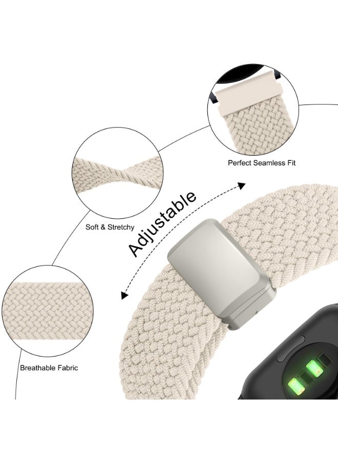 ChicVibe Nylon Straps for Samsung Galaxy Watch 7/6/5/4 Band 40/44mm, Galaxy Watch 6 Classic Bands 43mm 47mm, 20mm Elastic Adjustable Stretchy Braided Bands for for Samsung Watch 7/6/5/4 - Image 2