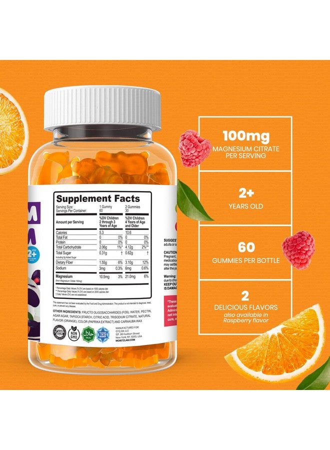 دكتور موريتز حلوى دكتور موريتز الخالية من السكر والمغنيسيوم المهدئة للأطفال والكبار - خالية من الكائنات المعدلة وراثيًا، غنية بسترات المغنيسيوم - بنكهة البرتقال - عبوة من قطعتين (120 قطعة) - Image 4