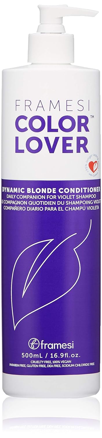 Framesi Color Lover Dynamic Blonde Conditioner, Purple Conditioner, Sulfate Free Conditioner, Color Treated Hair