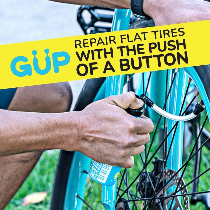 G U P (GÜP Kwiki Quick Fix Tire Sealant and Inflator; for Mountain Bike, Road, Cyclocross, Gravel; Seal and Repair Flat or Punctured Tires (Hose Top Adapter Schrader/Presta) - Image 2
