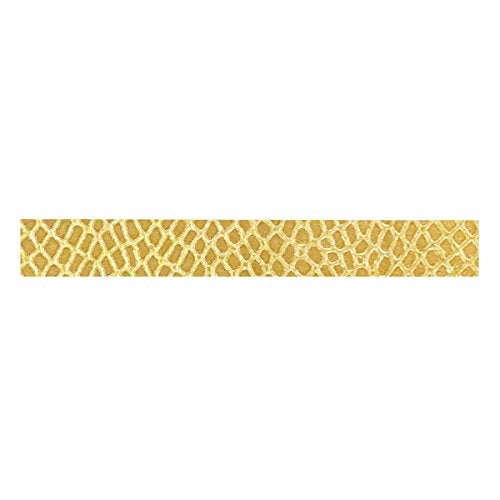 Wrapables Colorful Patterns Washi Masking Tape, Metallic Gold Snake Print - Image 2