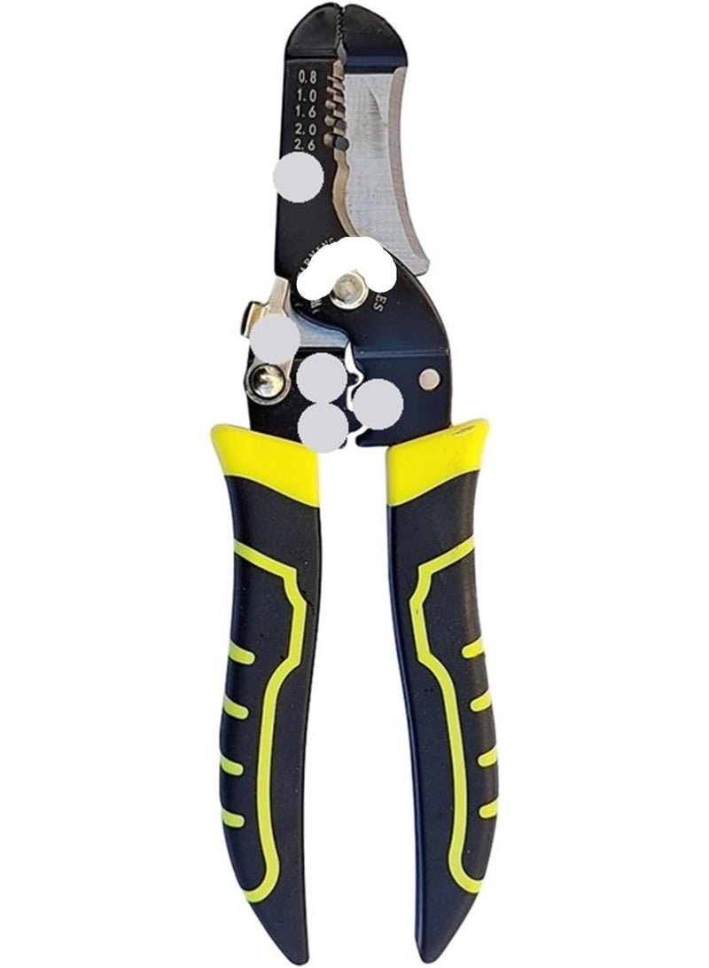 GGOOT Wire Strippers Electrical Wire Stripping Pliers Multifunctional Electrician Special Wire Splitting Pliers Universal Industrial Hardware Tools Cable Pliers(Style6 18.4cm)  - Image 1