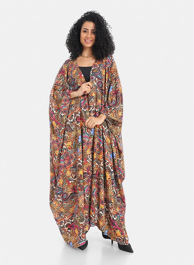 Red Circle cardigan women's patterned - Image 1