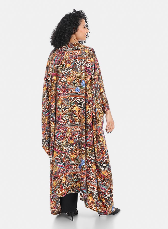 Red Circle cardigan women's patterned - Image 3