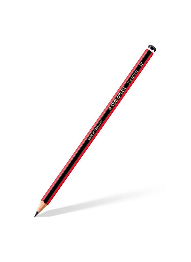 STAEDTLER 1103B Tradition Graphite Pencil For Drawing & Sketching 3B (Box Of 12) Black  - Image 2