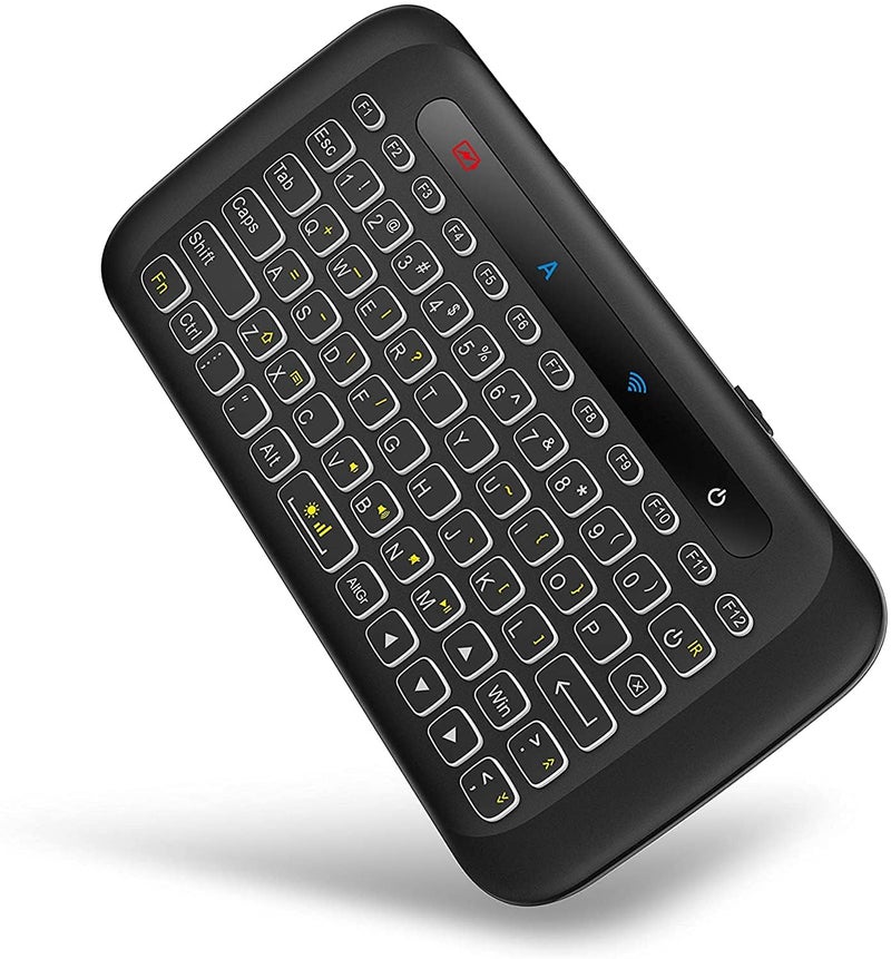 ETZIN Mini Wireless Keyboard,H20 with Touchpad, Colorful Backlit Small Wireless Keyb-oard,Full Size Touchpad, Handheld IR Remote Keyboard for Android TV Box Windows etc (EPL-600KM) - Image 1