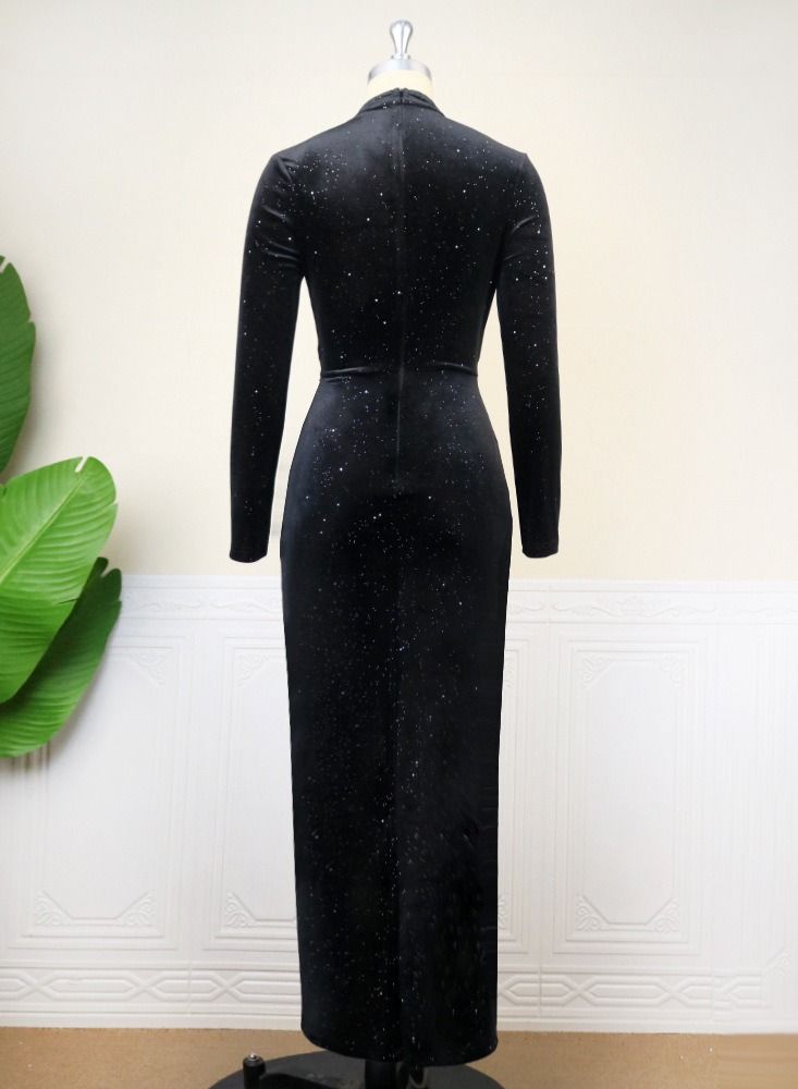 Loquat Fashionable And Generous Dress Black  - Image 2