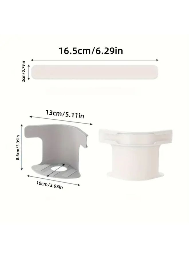 Cream White 8pc Bedding Fitted Sheet Clips Set With C Shaped Fasteners And Non Slip Strips - Image 3