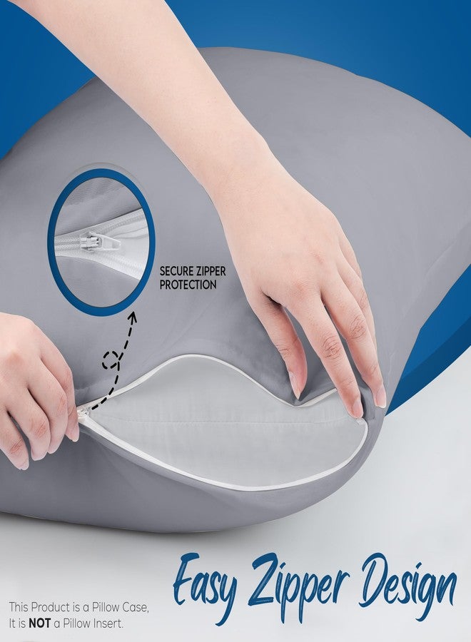 Utopia Bedding 4 Pack Waterproof Pillow Protectors with Zipper Queen Size (Gray), Bed Bug and Dust Mite Proof Pillow case Covers, Moisture Wicking Pillow Encasements 20 x 28 Inches - Image 5