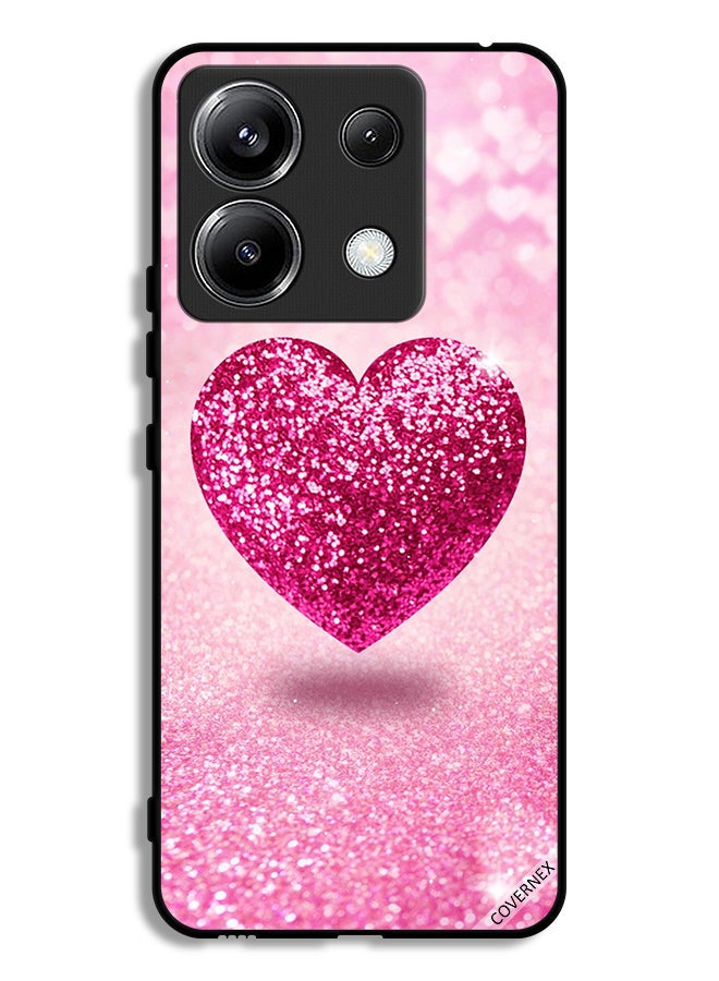 Covernex Xiaomi Redmi Note 13 Pro 5G Protective Case Cover Glitter Heart - Image 1