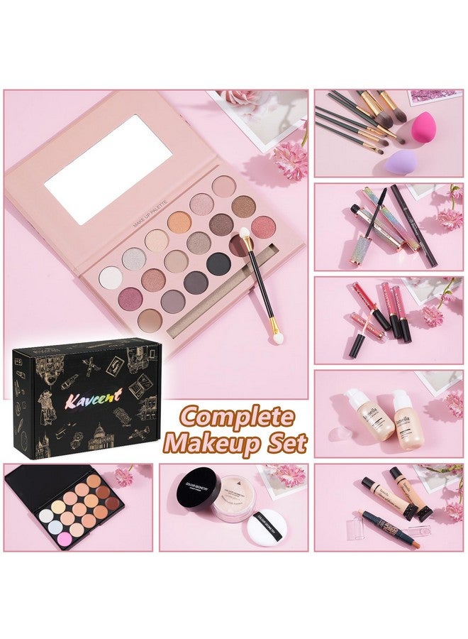 KAVCENT Makeup Sets Teens Makeup Kit For Women Full Kit Makeup Kits For Women Gift Eyeshadow Palette Concealer Palette Lipgloss Foundation Concealer Powder - Image 2
