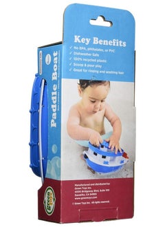 Paddle Boat Blue/Grey 4C Pretend Play Motor Skills Kids Floating Bath Toy Boat Vehicle. No Bpa Phthalates Pvc. Dishwasher Safe Recycled Plastic Made In Usa. - pzsku/Z7975B9FE5C0A5DCC8BCBZ/45/_/1688970718/ee0387ae-a665-41d5-9afb-b84a875df7bf